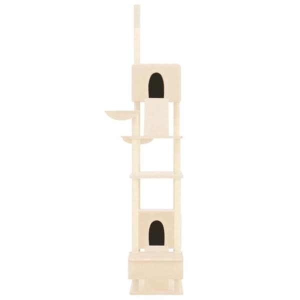 Maison Exclusive - Gulv-til-loft kattekradsetræ Creme 277-303 cm Grädde