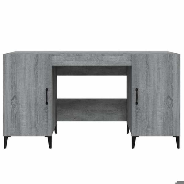 Maison Exclusive - Bureau Sonoma grå 140x50x75 cm Ingeniørtræ Sonoma grå