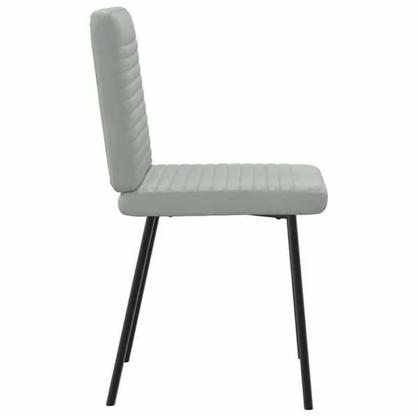 Maison Exclusive - Matstolar set om 4 Ljusgrå Sammet