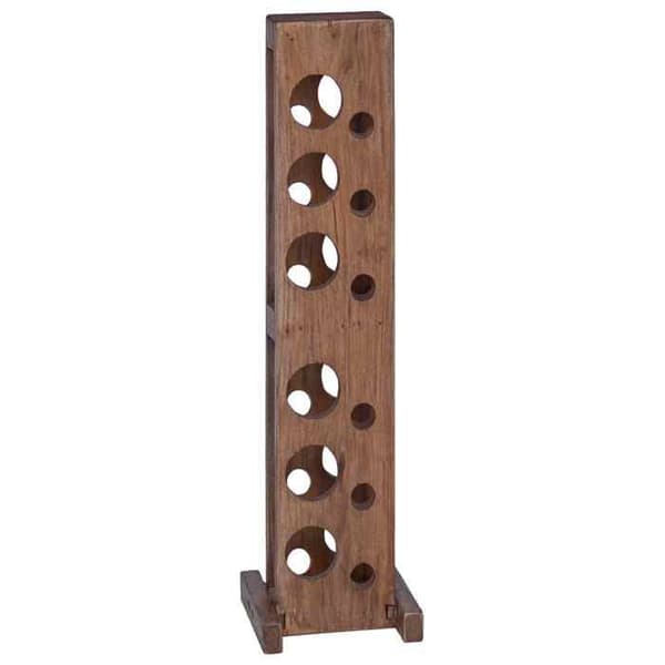 Flaskeholder - EKSKLUSIV HUS - Massivt mahogni - Brun - Leveres samlet - Elegant design brun