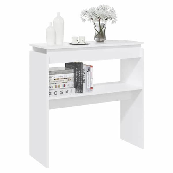Maison Exclusive - Konsolbord vit 80x30x80 cm ingenjörsträ