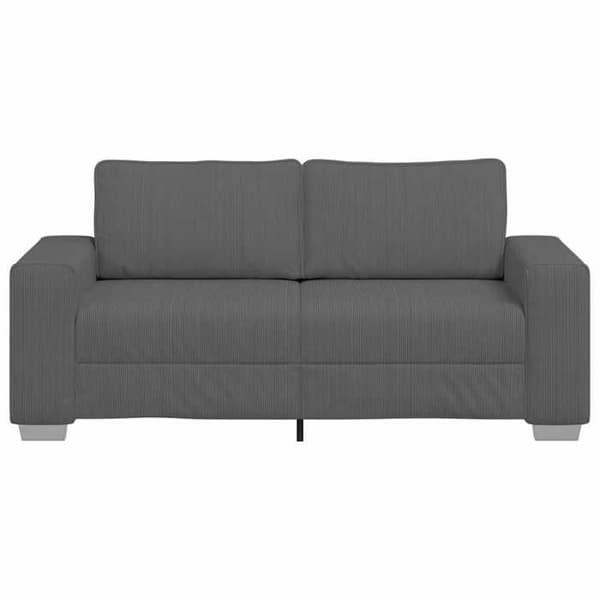 Sofa - EKSKLUSIV HUS - 180 x 77 x 82 cm - Mørkegrå - Fløjl - 2 pladser mörkgrå