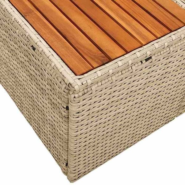 Maison Exclusive - Beige puutarhatuoli 184 x 62 x 85cm polyrottinki beige