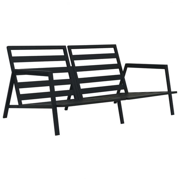 Maison Exclusive - Trädgårdsmöbler 4 delar med kuddar Aluminium Mörkgrå