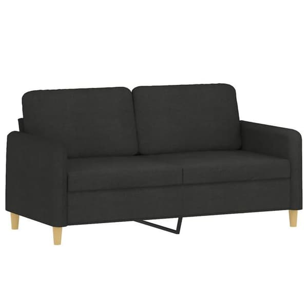 Maison Exclusive - 2 kpl sohvasetti mustilla kankaalla tyynyillä