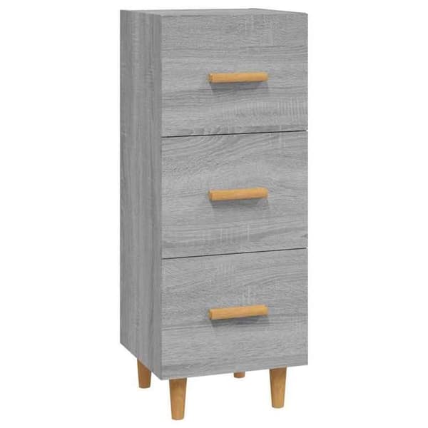 Maison Exclusive - Buffet Sonoma grå 34,5x34x90 cm Ingeniørtræ