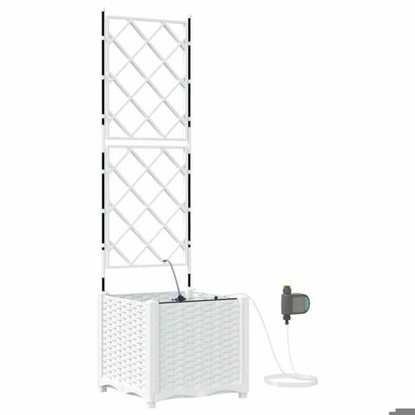 Planteringslåda - MAISON EXCLUSIVE - Maison Exclusive - Vit - Polypropen - 40 x 40 x 142 cm Vit