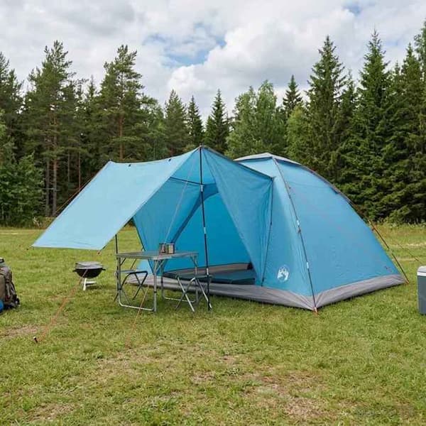 Maison Exclusive - Campingtelt 6 personer Blå Polyester og Stål