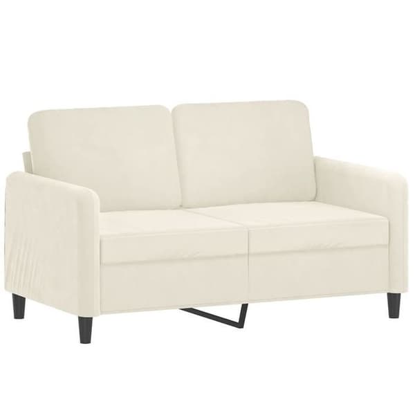 Maison Exclusive - 2 kpl:n sohvasetti, jossa samettiset vaaleanbeige tyynyt