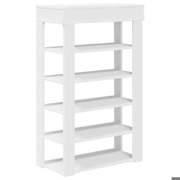 Maison Exclusive - Skohylla vit 60x30x98 cm ingenjörsträ Vit