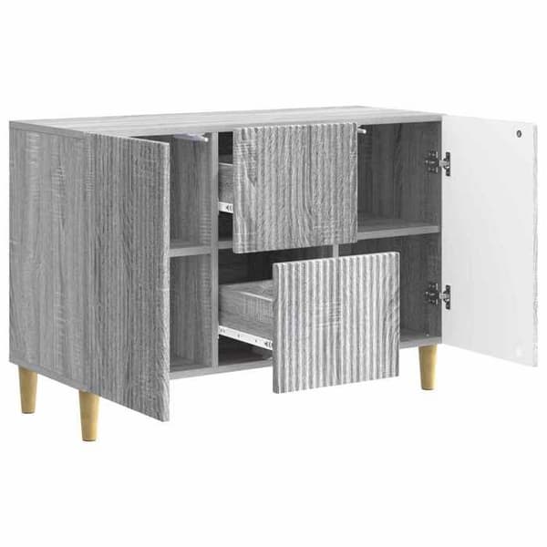 Maison Exclusive - Buffet Sonoma grå 89 x 34,5 x 60 cm Ingeniørtræ