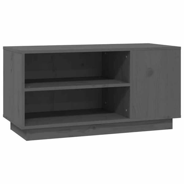 Maison Exclusive - TV-hylly Harmaa 80x35x40,5 cm Massiivipuu Grå