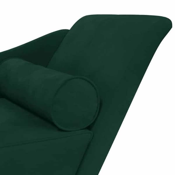 Maison Exclusive - Lang stol med mørkegrønne velourpuder