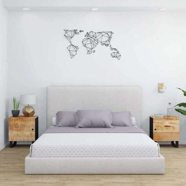 Maison Exclusive - Natborde 2 stk 40x33x46 cm Solid mango træ