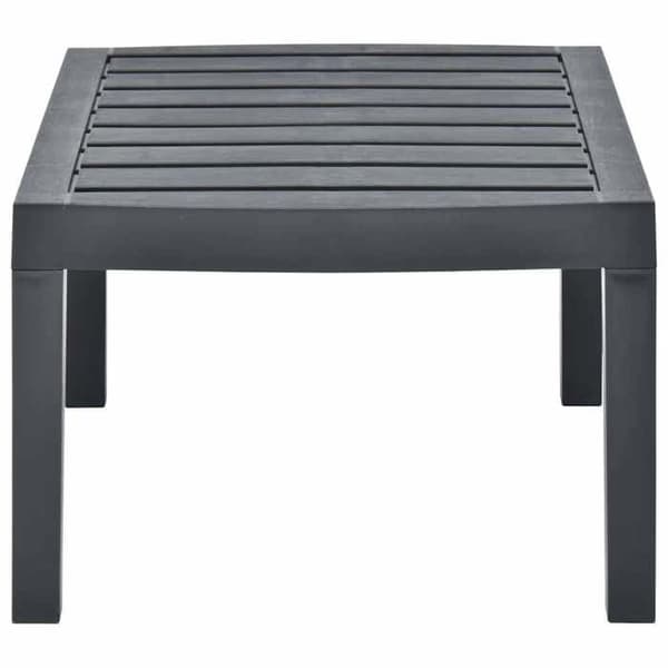 Maison Exclusive - Trädgårdsbord Anthracite 78x55x38 cm Plast antracit
