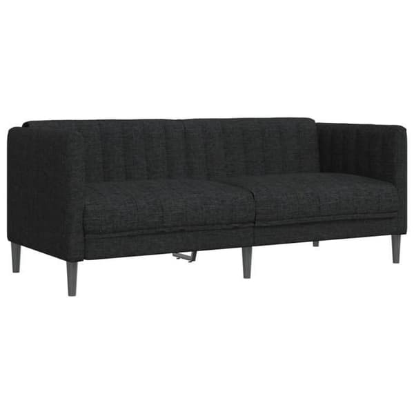Maison Exclusive - Svart tyg soffa för 2 personer Svart