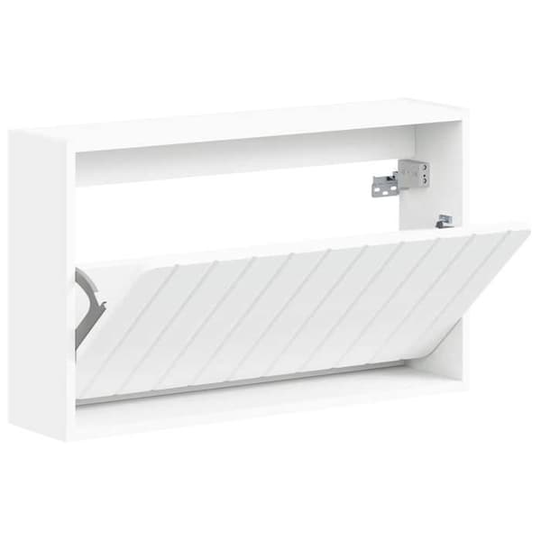 Maison Exclusive - Väggmonterad skohylla ZWOLLE 71 x 17 x 43 cm Vit