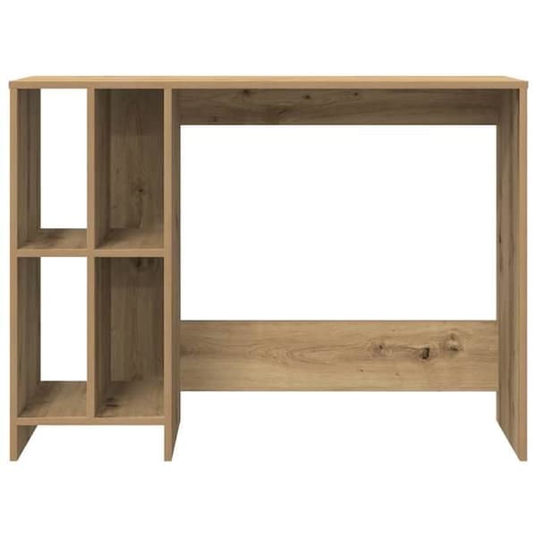 Maison Exclusive - Håndlavet egetræskontor 102,5x35x75 cm ingeniørtræ