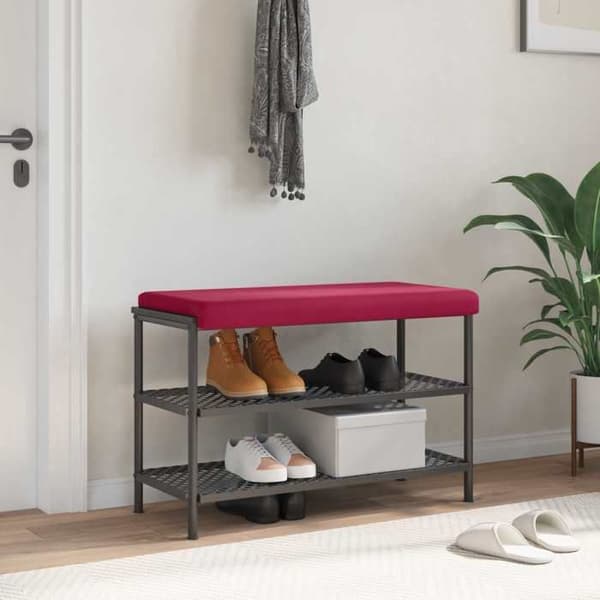 Maison Exclusive - Samettipenkki Tyyny Bordeaux Syvyys 35 cm Bordeaux