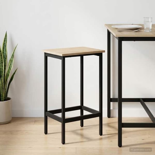 Maison Exclusive - Barstol Ek Sonoma 40 x 32 x 74 cm Ingenjörsträ