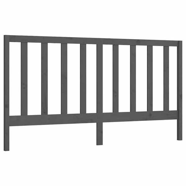 Hovedgærde - EKSKLUSIV HUS - Moderne design - Grå - Massivt fyrretræ - 206 x 100 x 4 cm Grå