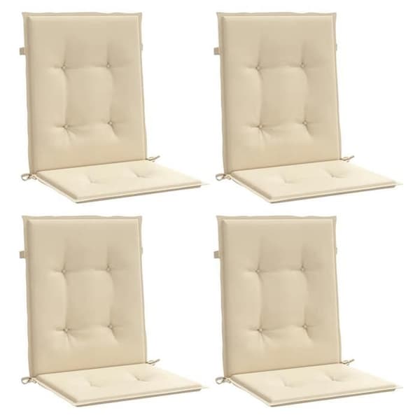Maison Exclusive - Puutarhatuolien tyynyt 4 kpl Beige 100 x 50 x 3 cm beige