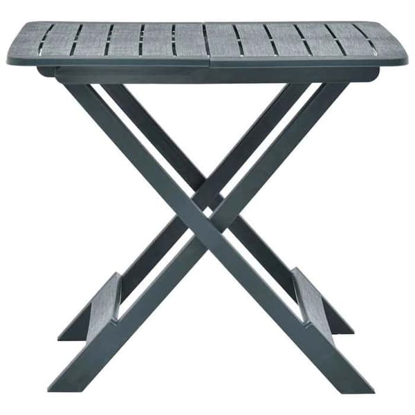 Maison Exclusive - Sammenklappeligt havebord Grøn 79x72x70 cm Plastik