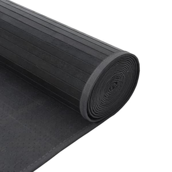 Maison Exclusive - Rektangulär matta grå 100x400 cm bambu