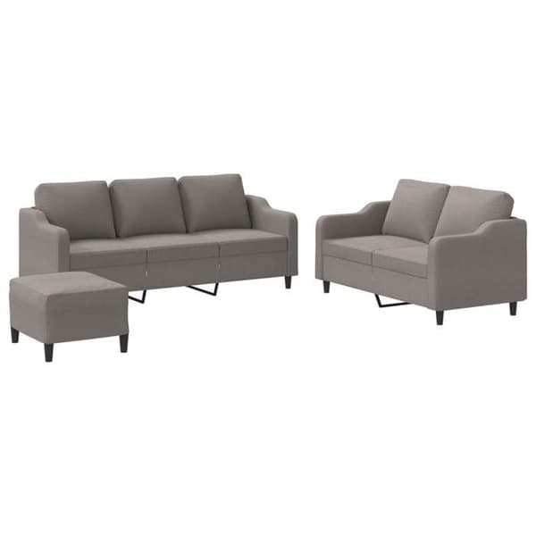 Maison Exclusive - Sæt af 3 sofaer med puder Taupe Stof