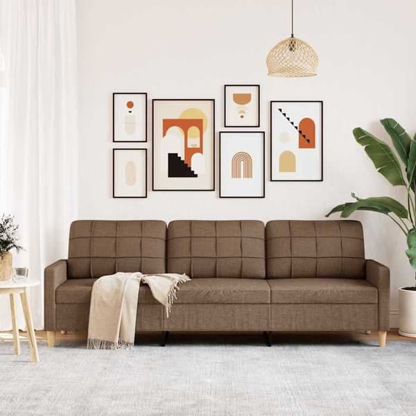 Maison Exclusive - 3-personers Sofa Brun 210 cm Stof