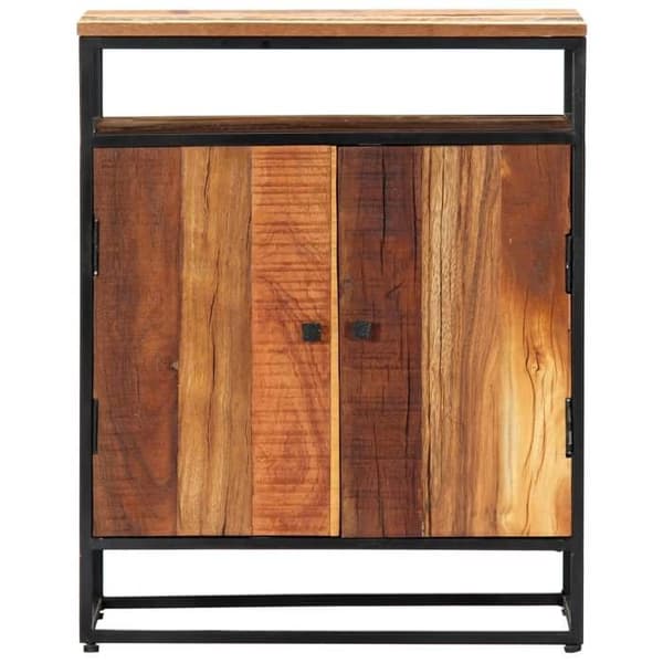 Maison Exclusive - Sidearmatur 60x35x76 cm Massiv genbrugs træ og stål