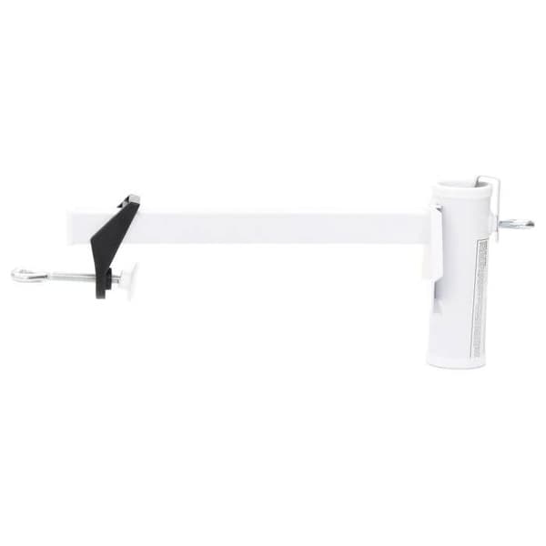 Maison Exclusive - Parasolfod til balkon hvid 38 mm stål