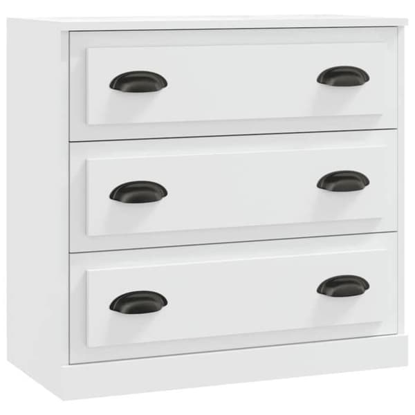 Maison Exclusive - Buffé vit 70x35,5x67,5 cm ingenjörsträ