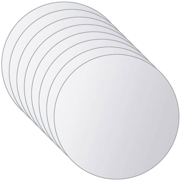 Maison Exclusive - Spegelplattor 16 st Rund Glas