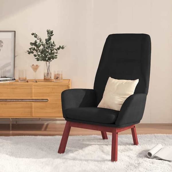 Maison Exclusive - Sort stof afslapningsstol