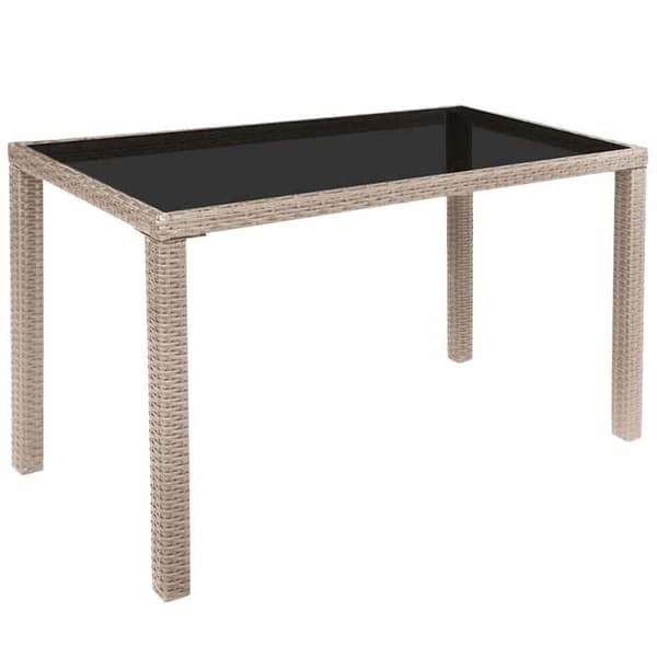 Maison Exclusive - Utomhusmatgrupp med kuddar 5 delar Rotsin Beige