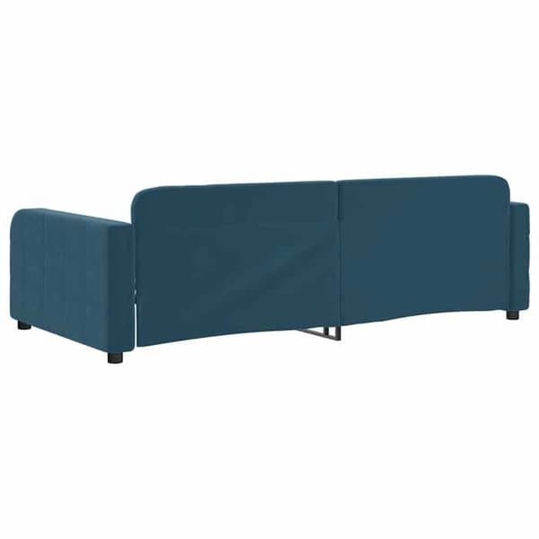 Maison Exclusive - Sängsoffa utan madrass blå 90x200 cm sammet Blå