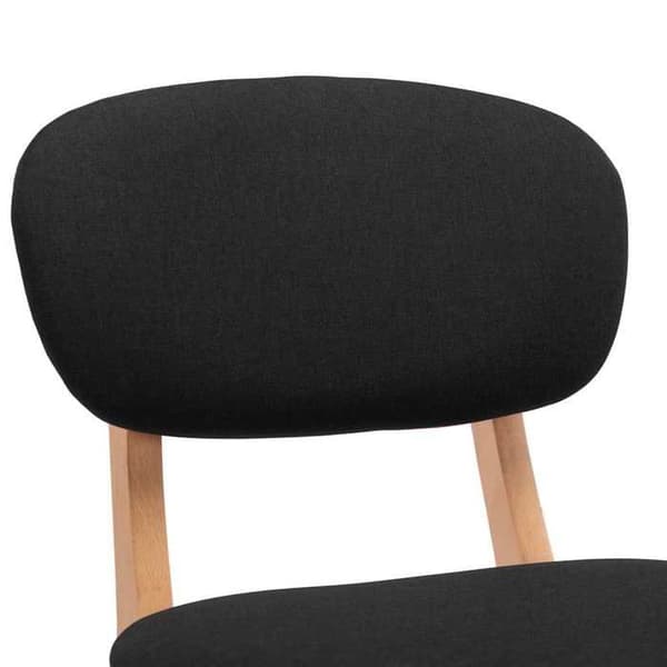 Maison Exclusive - Barstolar set om 2 svart tyg Svart