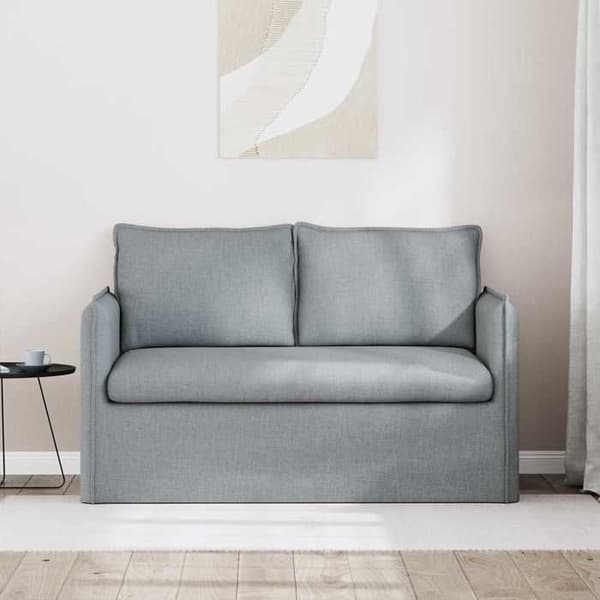 Maison Exclusive - Ljusgrå Soffa 136 x 82 x 85 cm tyg