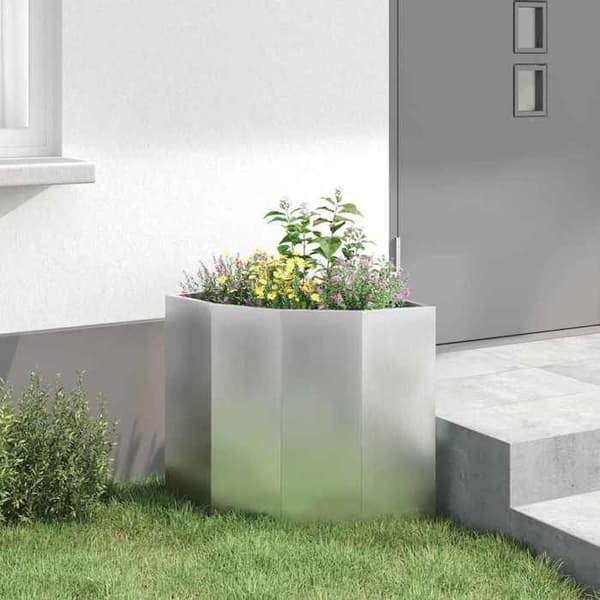 Maison Exclusive - Silverhörnkruka 45 x 45 x 50 cm Galvaniserat stål