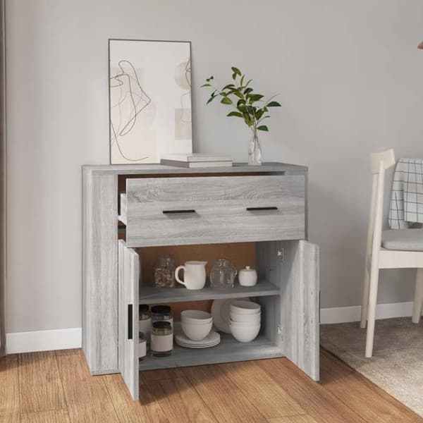 Maison Exclusive - Buffet Sonoma grå 80x33x70 cm Ingeniørtræ