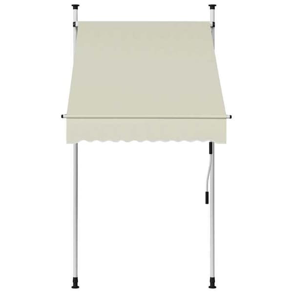 Maison Exclusive - Manuell utdragbar markis 100 cm Kräm Grädde