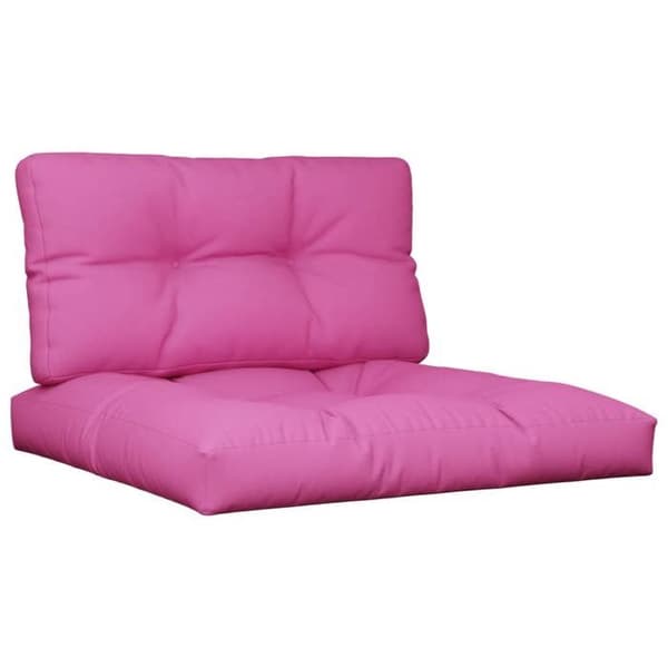 Maison Exclusive - Palettkuddar set om 2 rosa tyg