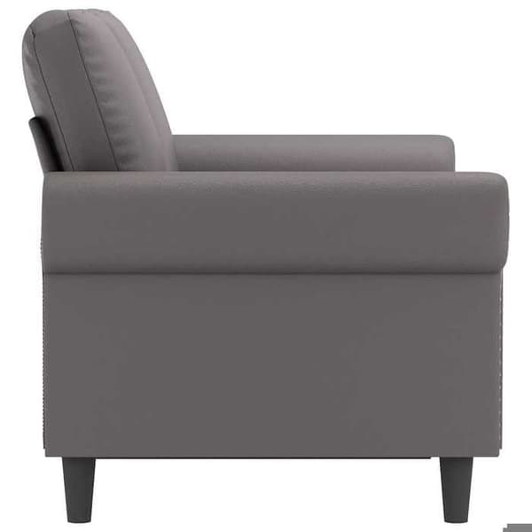 Maison Exclusive - 2-personers sofa Grå 120 cm Syntetisk læder