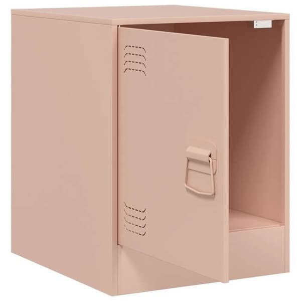Maison Exclusive - Sängbord 2 st rosa 34,5x39x44 cm stål