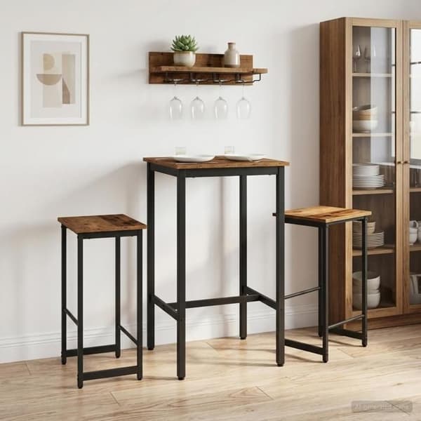 Maison Exclusive - Barstol 2 st Antik trä 40 x 32 x 74 cm