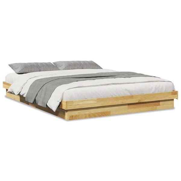 Maison Exclusive - Sengestel uden madras 150x200 cm massiv egetræ