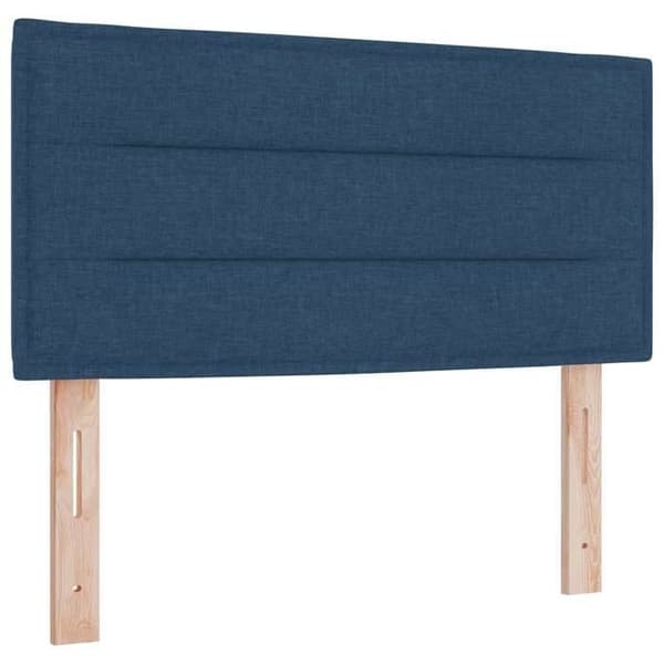 Maison Exclusive - Boxspring säng med madrass Blå 100 x 200 cm Tyg Blå