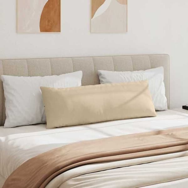 Maison Exclusive - Soffkuddar 2 st tyg Kräm 120 x 40 cm Grädde