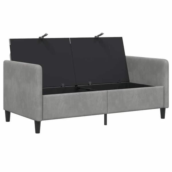 Maison Exclusive - Sofa med opbevaring Lys grå 152 x 78 x 87 cm Polyester